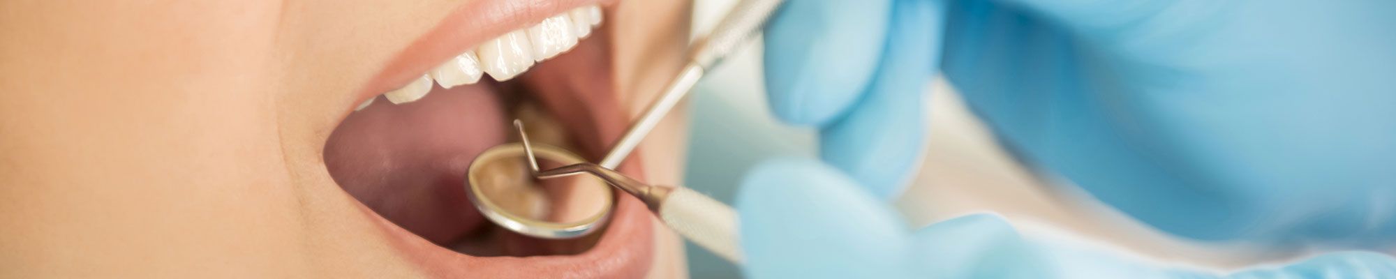 Lady having dental treatment