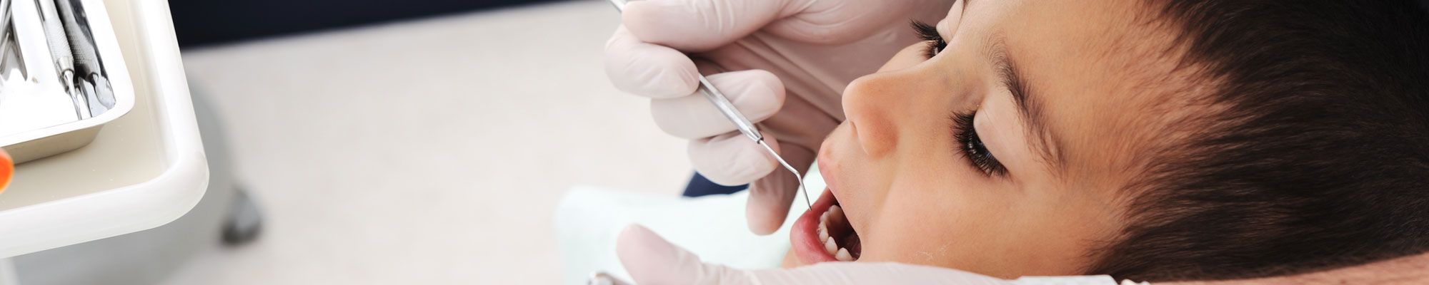 Child in dentist chair